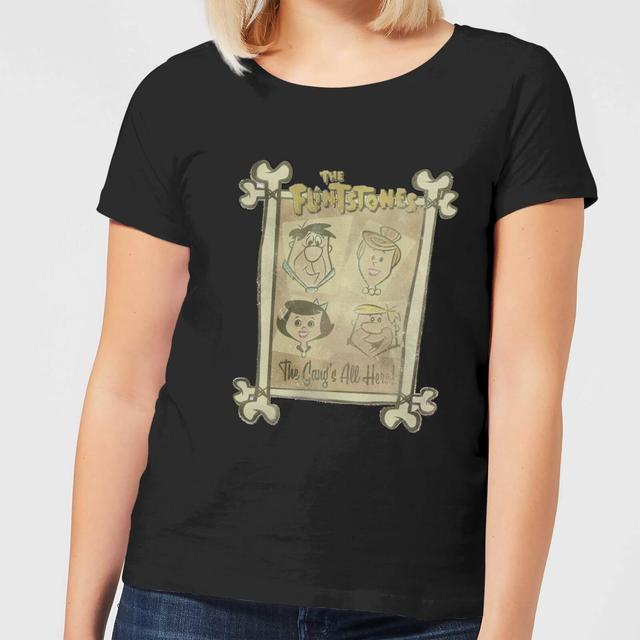 The Flintstones The Gang's All Here Women's T-Shirt - Black - S on Productcaster.