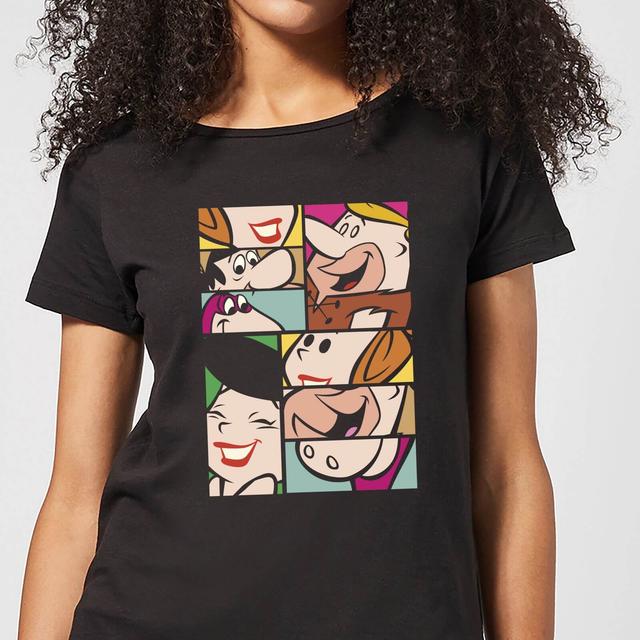 Camiseta Flintstones Cartoon Squares para mujer - Negro - M on Productcaster.