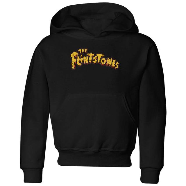 The Flintstones Logo Kids' Hoodie - Black - 11-12 años - Negro on Productcaster.