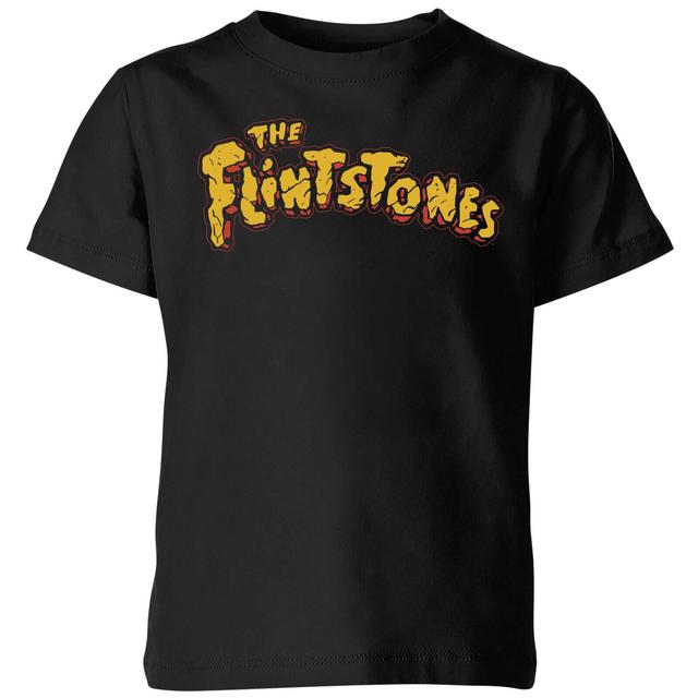 The Flintstones Logo Kids' T-Shirt - Black - 5-6 años - Negro on Productcaster.