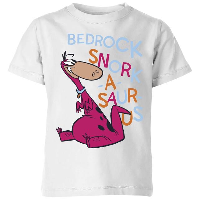 Camiseta para niños Flintstones Bedrock Snork-A-Saur-Us - Blanco - 3-4 años - Blanco on Productcaster.