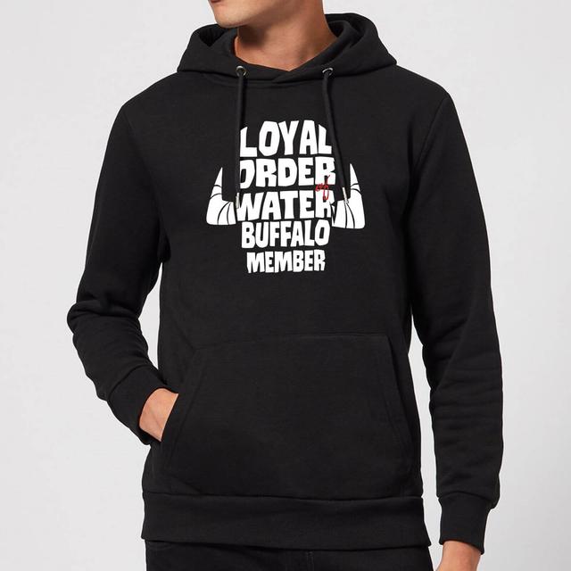 The Flintstones Loyal Order Of Water Buffalo Member Hoodie - Black - XL on Productcaster.