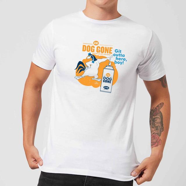 Camiseta ACME Dog Gone para hombre de Looney Tunes - Blanco - XXL on Productcaster.