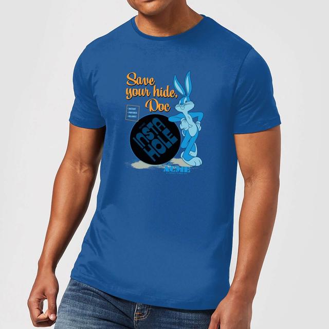 Camiseta ACME Insta Hole para hombre de Looney Tunes - Azul real - L - Royal Blue on Productcaster.