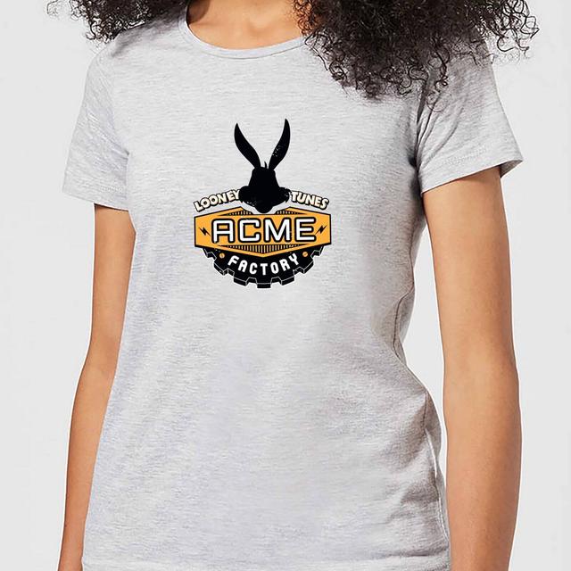 Looney Tunes ACME Logo Women's T-Shirt - Grey - S on Productcaster.