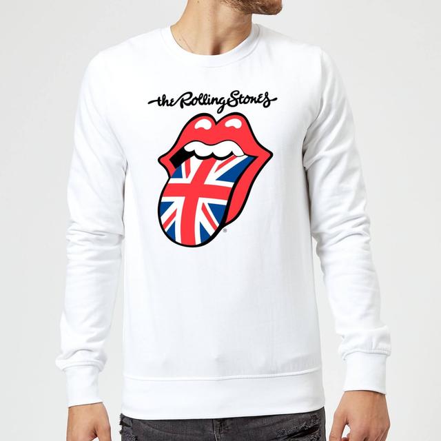 Rolling Stones UK Tongue Sweatshirt - Weiß - XXL - Weiß on Productcaster.