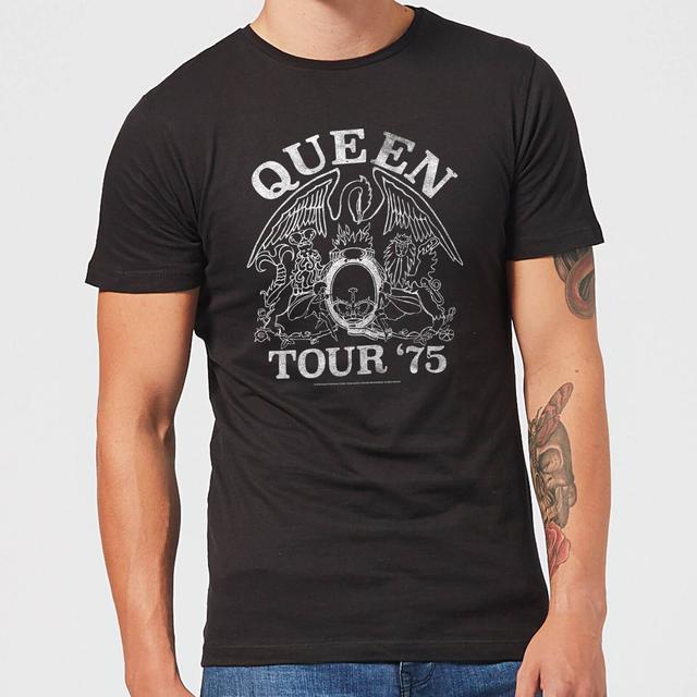 Camiseta Tour 75 para hombre de Queen - Negro - 3XL on Productcaster.