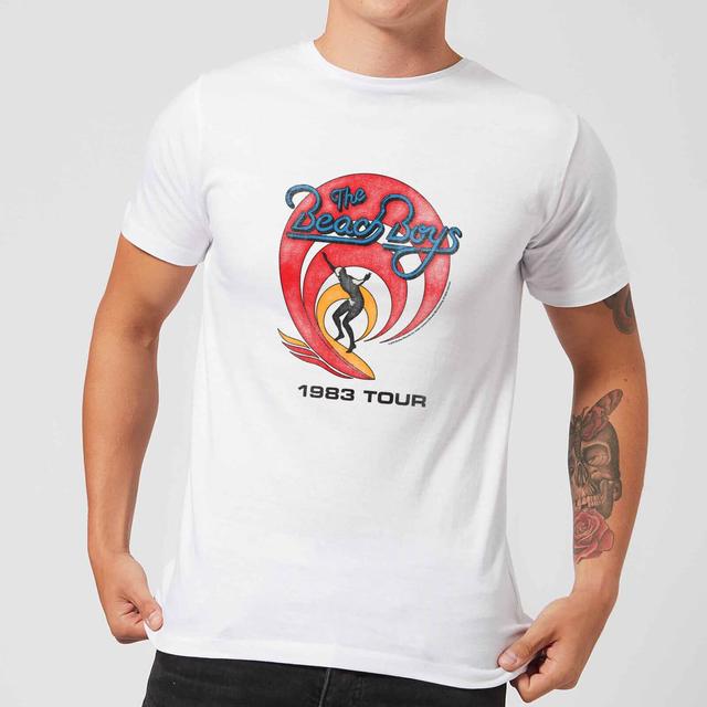 The Beach Boys Surfer 83 Men's T-Shirt - White - XL on Productcaster.