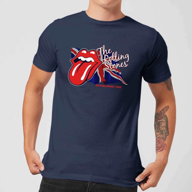 Camiseta Lick The Flag para hombre de Rolling Stones - Azul marino - M on Productcaster.