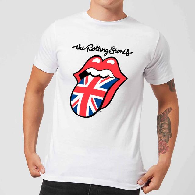 Camiseta Tongue UK para hombre de Rolling Stones - Blanco - XL on Productcaster.