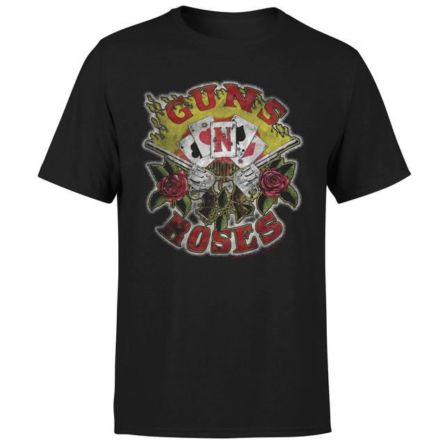 Camiseta para hombre Guns N Roses Cards - Negro - S on Productcaster.