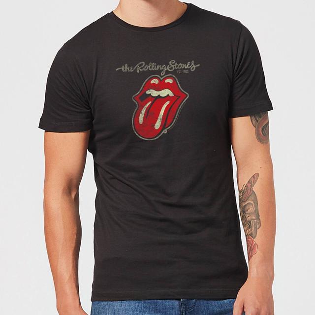 Camiseta Plastered Tongue para hombre de Rolling Stones - Negro - XL on Productcaster.