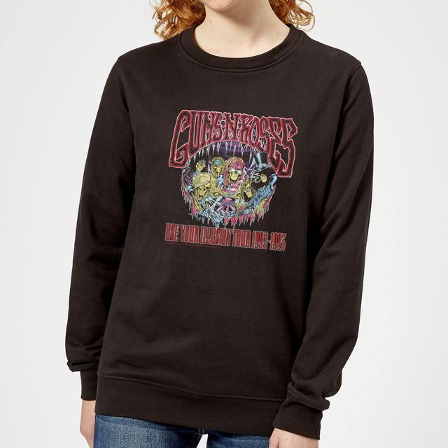 Sudadera Illusion Tour para mujer de Guns N Roses - Negro - S - Negro on Productcaster.