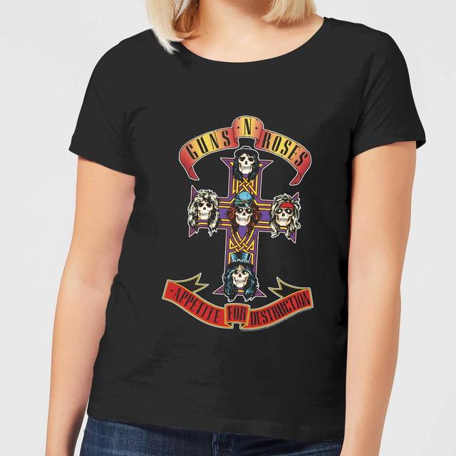 Camiseta Appetite For Destruction para mujer de Guns N Roses - Negro - L on Productcaster.