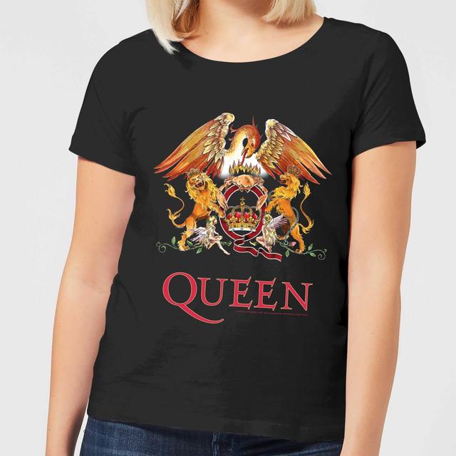 Camiseta para mujer Queen Crest - Negro - M on Productcaster.