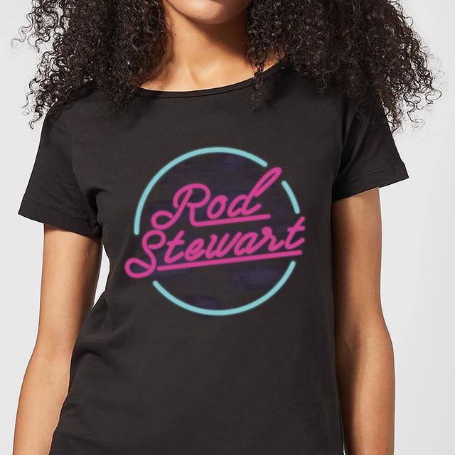 Camiseta para mujer Rod Stewart Neon - Negro - M on Productcaster.