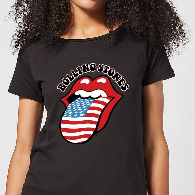 Camiseta US Flag para mujer de Rolling Stones - Negro - 3XL - Negro on Productcaster.