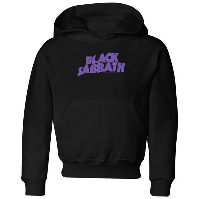 Black Sabbath Logo Kinder Hoodie - Schwarz - 9-10 Jahre on Productcaster.