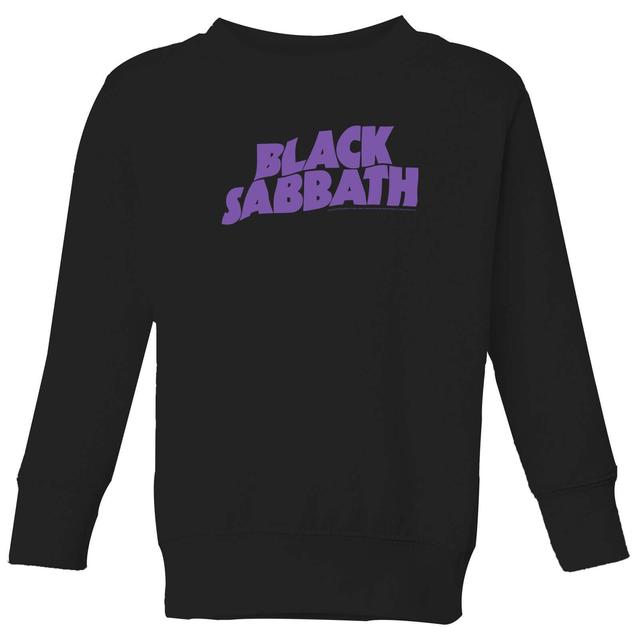 Black Sabbath Logo Kinder Sweatshirt - Schwarz - 11-12 Jahre - Schwarz on Productcaster.