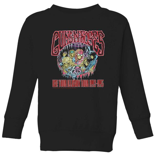 Guns N Roses Illusion Tour Kinder Sweatshirt - Schwarz - 9-10 Jahre - Schwarz on Productcaster.