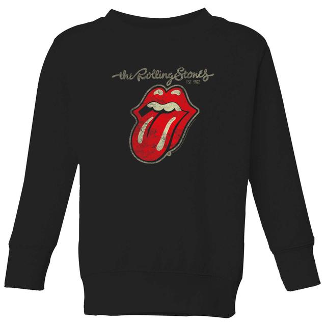 Rolling Stones Plastered Tongue Kinder Sweatshirt - Schwarz - 3-4 Jahre on Productcaster.