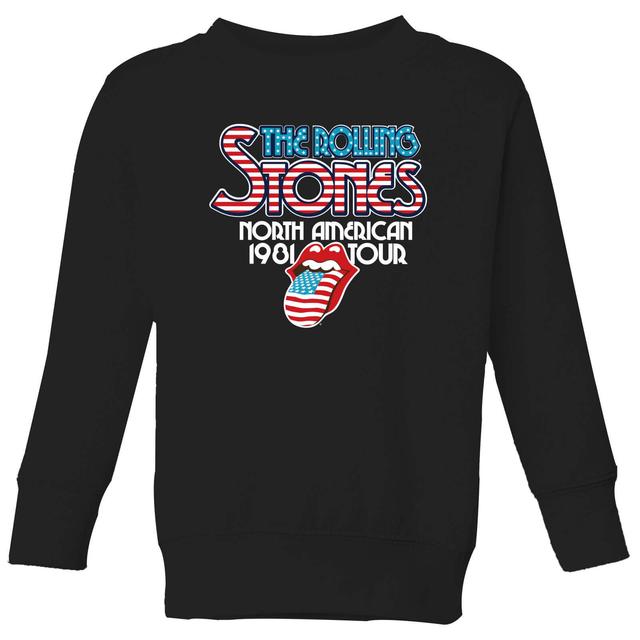 Rolling Stones 81 Tour Logo Kinder Sweatshirt - Schwarz - 11-12 Jahre - Schwarz on Productcaster.