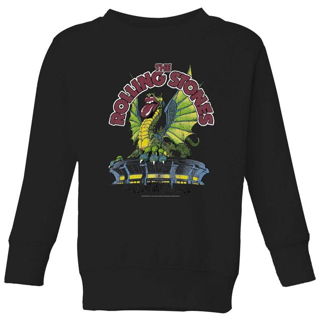 Rolling Stones Dragon Tongue Kids' Sweatshirt - Black - 3-4 Years - Black on Productcaster.