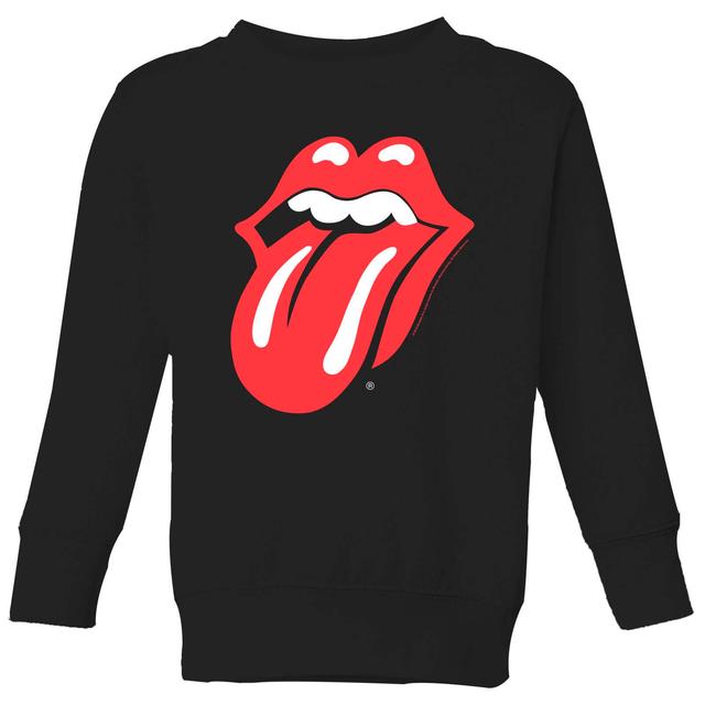 Rolling Stones Classic Tongue Kinder Sweatshirt - Schwarz - 5-6 Jahre - Schwarz on Productcaster.