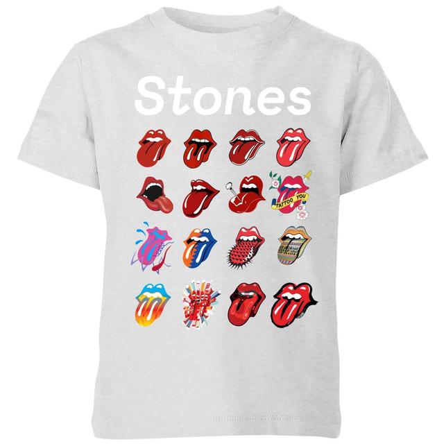 Rolling Stones No Filter Tongue Evolution Kids' T-Shirt - Grey - 9-10 Years - Grey on Productcaster.