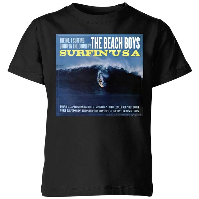 The Beach Boys Surfin USA Kinder T-Shirt - Schwarz - 7-8 Jahre - Schwarz on Productcaster.