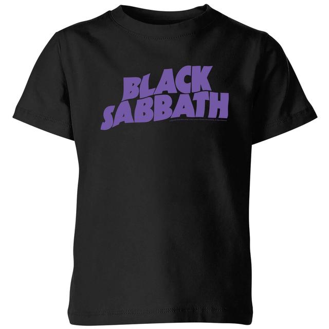 Black Sabbath Logo Kinder T-Shirt - Schwarz - 9-10 Jahre on Productcaster.