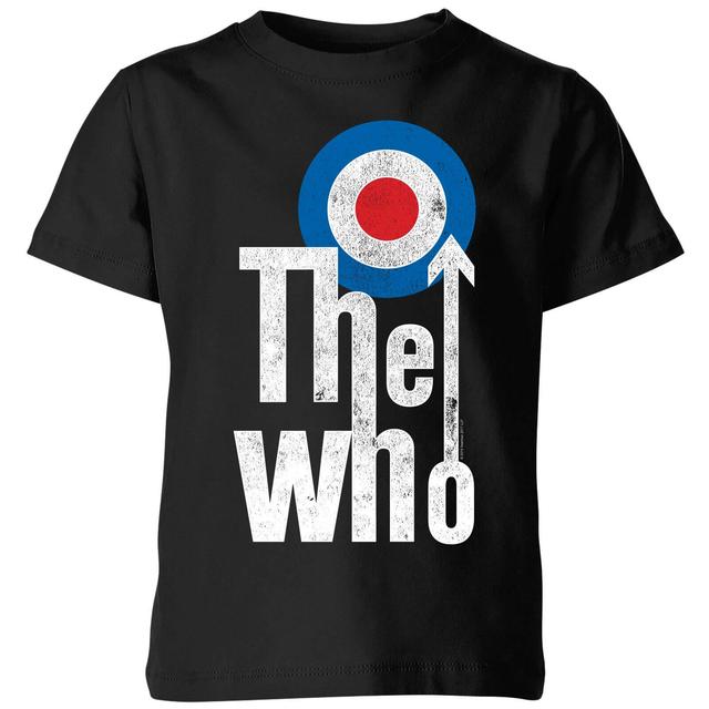 The Who Target Logo Kids' T-Shirt - Black - 11-12 Years on Productcaster.