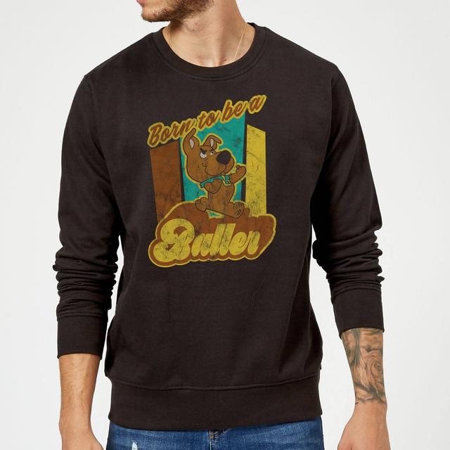 Scooby Doo Born To Be A Baller Sweatshirt - Black - M on Productcaster.