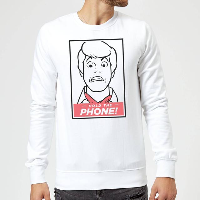 Scooby Doo Hold The Phone Sweatshirt - White - M on Productcaster.