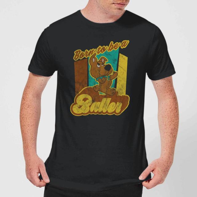 Scooby Doo Born To Be A Baller Men's T-Shirt - Black - L - Negro on Productcaster.