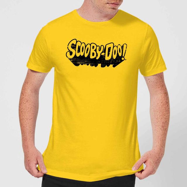 Scooby Doo Retro Mono Logo Men's T-Shirt - Yellow - XL on Productcaster.