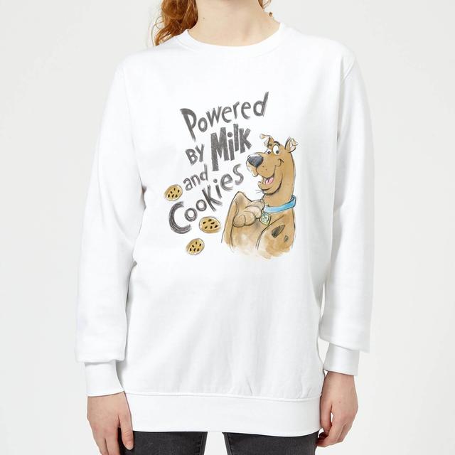 Sudadera Powered By Milk And Cookies para mujer de Scooby Doo - Blanco - XXL - Blanco on Productcaster.