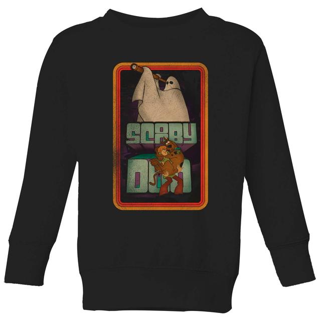 Scooby Doo Retro Ghostie Kids' Sweatshirt - Black - 7-8 Jahre on Productcaster.