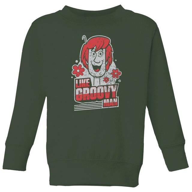 Scooby Doo Like, Groovy Man Kids' Sweatshirt - Forest Green - 9-10 Years on Productcaster.