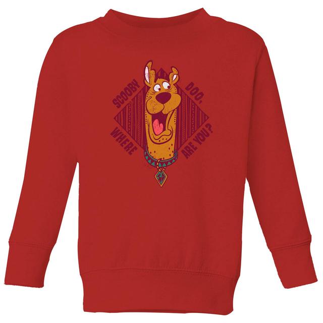 ¿Dónde estás en Scooby Doo? Sudadera para hombre - Rojo - 7-8 años on Productcaster.