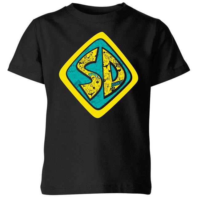 Scooby Doo Emblem Kids' T-Shirt - Black - 11-12 años on Productcaster.