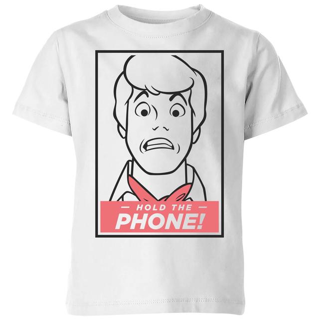 Scooby Doo Hold The Phone Kids' T-Shirt - White - 5-6 Jahre on Productcaster.