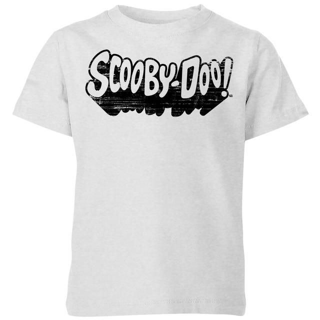 Scooby Doo Retro Mono Logo Kids' T-Shirt - Grey - 11-12 år - Grå on Productcaster.