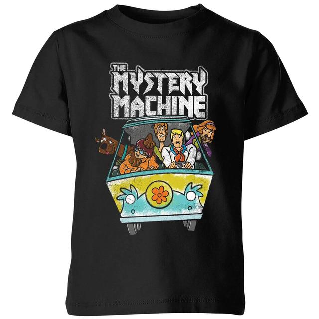 Camiseta para niño Mystery Machine Heavy Metal de Scooby Doo - Negro - 5-6 años on Productcaster.