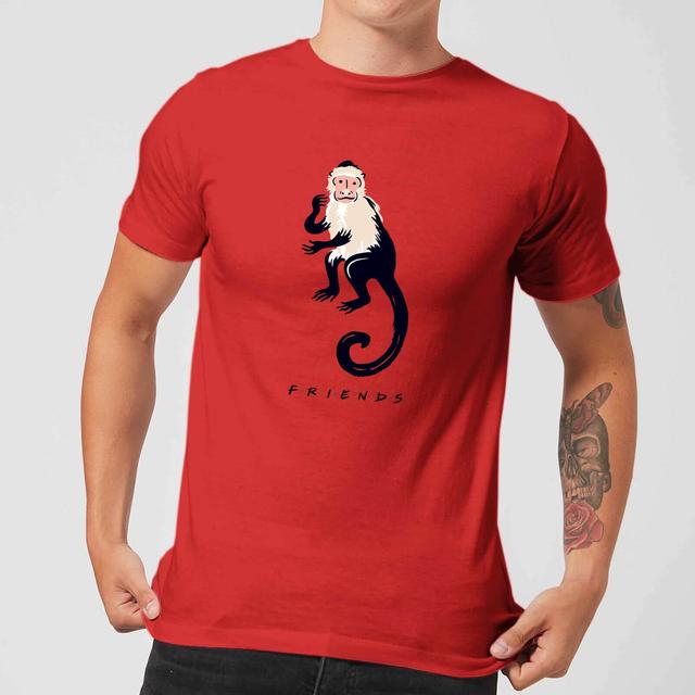 Friends Marcel The Monkey Men's T-Shirt - Red - S on Productcaster.