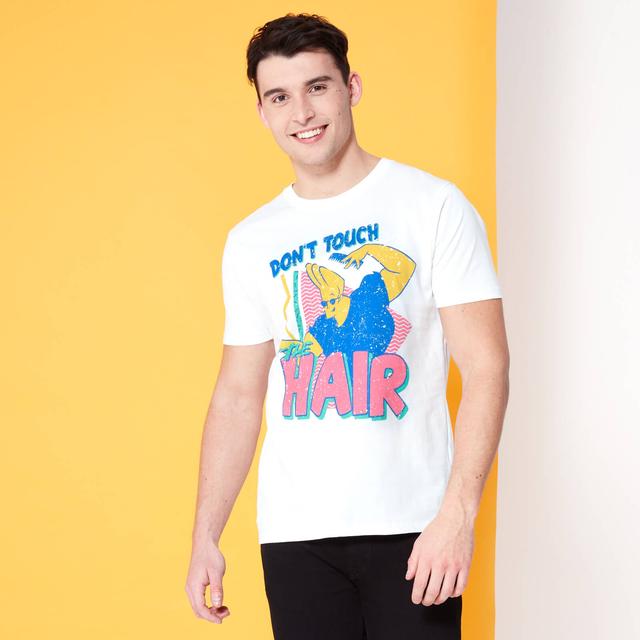 Camiseta Spin-Off Cartoon Network Johnny Bravo Don't Touch The Hair - Blanco - S on Productcaster.