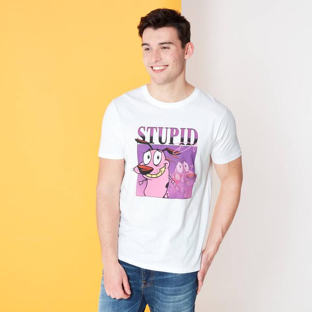 Camiseta Spin-Off Cartoon Network Agallas El Perro Cobarde 90's Photoshoot - Blanco - S on Productcaster.