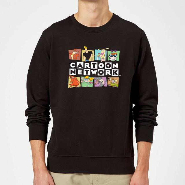 Cartoon Network Logo Characters Sweatshirt - Black - XL on Productcaster.