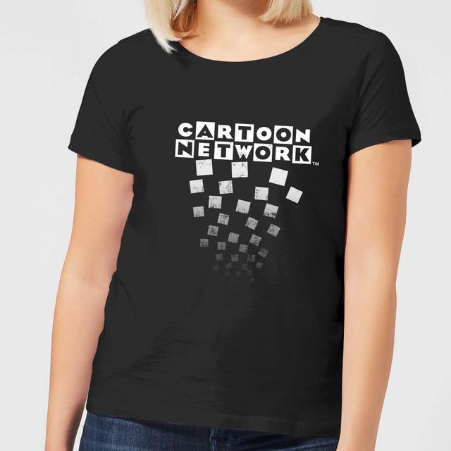 Cartoon Network Logo Fade Damen T-Shirt - Schwarz - XL on Productcaster.