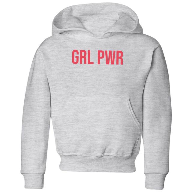 GRL PWR Kids' Hoodie - Grey - 3-4 Years - Grey on Productcaster.